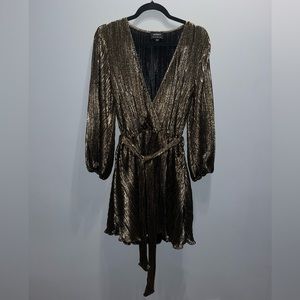 BARDOT Shimmery Gold Dress